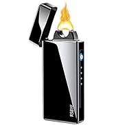 RSBYE Electric Lighter Flame, Windproof Lighter Plasma-Flame Arc Lighter Rechargeable USB Lighter...