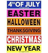 Tag-A-Room Holiday Color Coded Label Multi Pack (Multi Holiday)