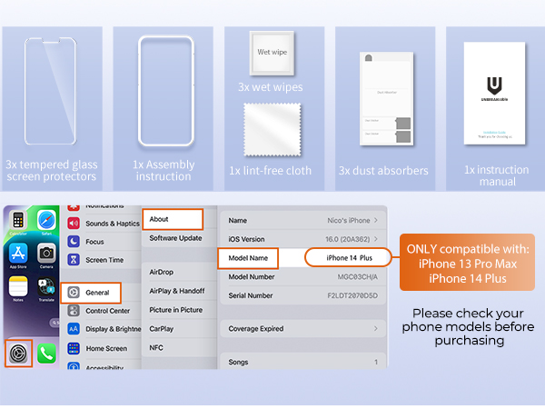 iphone 13 Pro Max screen protector