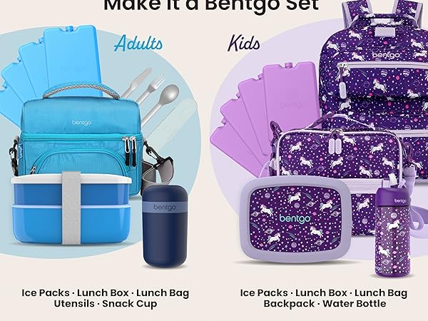 bentgo set, bentgo lunch bag ice packs, ice packs for backpack, ice pack for bentgo lunch box