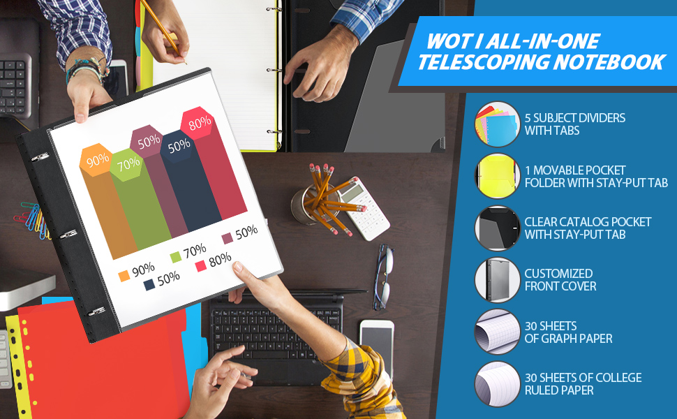 telescoping notebook