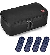 ALLCAMP Insulin Cooler Travel Case for Diabetic Organize Medication with 4 Ice Packs Black(9X 4.7...