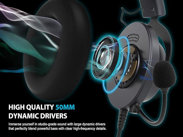 high-quality 50mm dynamic drivers