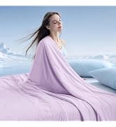 MUXHOMO Cooling Comforter, Queen Size Cooling Blanket, Lavender & Purple | Nylon-Spandex Fabric, ...