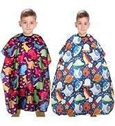 YELEGAI Kids Hair Cutting Cape (2 Pack) Professional Children Salon Barber Apron for Boys and Girls