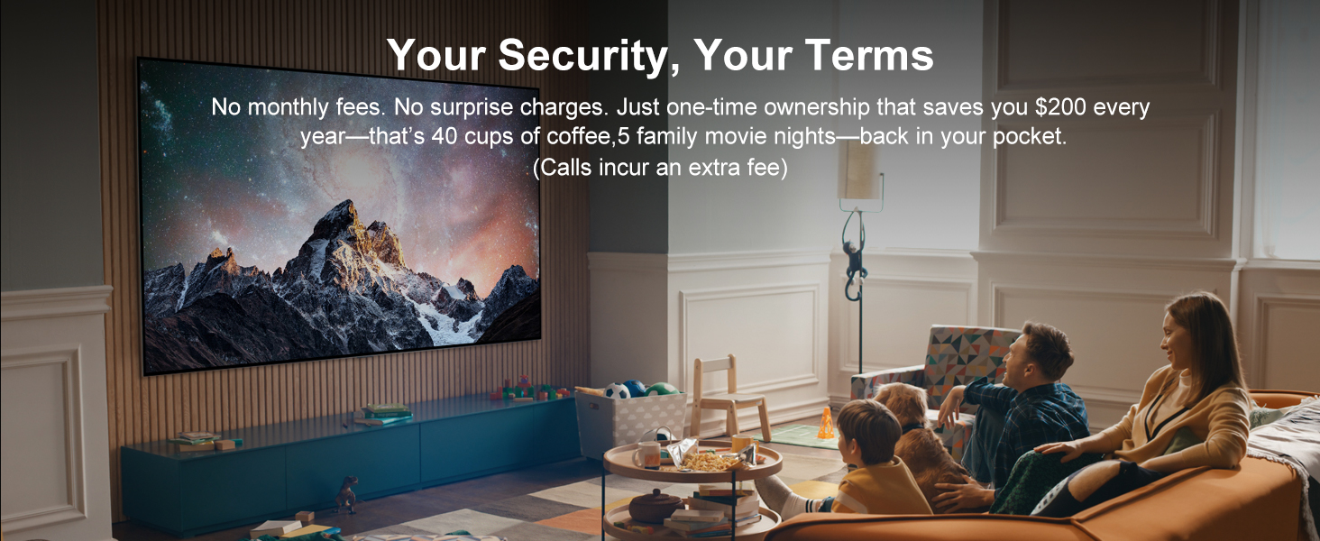 Wireless Home Security System with Wireless 24/7 Professional Monitoring - No Contract - Alexa