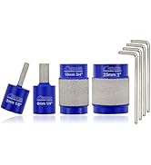 SHDIATOOL Diamond Glass Grinder Bits for Stained Glass,Shelfish,Glass Grinder Heads,Glass Grindin...