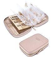 BAGSMART Jewelry Travel Organizer Case for Home Jewelry Organizer Storage Ring Binder Jewelry Bag...