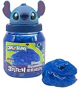 Disney Stitch Premium Pre-Made Slime, 8 oz Glossy, Stretchy, Super Soft, Blue Slime, Stitch Shape...