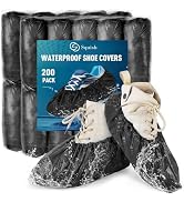squish Waterproof Shoe Covers Disposable, 200 Pack Premium Thick Booties Cover for Men and Women,...