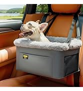 Conlun Dog Car Seat Booster for Small Pet Under 20lbs, Portable Travel Puppy Car Seat with Intern...