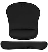 TECKNET Keyboard Wrist Rest and Mouse Pad with Wrist Support, Memory Foam Set for Computer/Laptop...