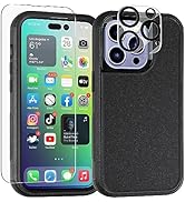 X-belmox for iPhone 14 Pro Max Case, Heavy Duty Protective Phone Case with Glass Screen Protector...