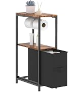 NOVIMANGO Toilet Paper Holder Stand with Drawer, Free Standing Toilet Paper Holder, Standing Smal...