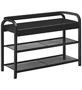 YATINEY Shoe Bench with Backrest