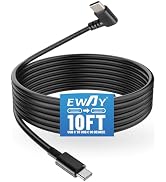 EWAY USB C to 90 Degree USB C Dash Cam Power Cord 10FT, Replacement Type C Dashcam Power Cable fo...