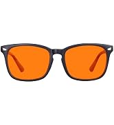 MAXJULI 99.9% Blue Light Blocking,Computer Reading/Gaming/TV/Phones Glasses for Women Men(Orange)...