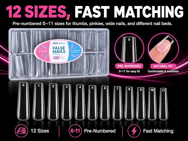 12 SIZES,FAST MATCHING