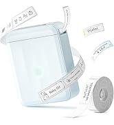 NIIMBOT D110 New Version Label Maker Machine with Tape, Handheld Bluetooth Label Printer, Mini Th...