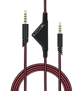 Mcbazel 2M 6.5 Feet Replacement Headset Cable with Volume Control for Astro A10/ A30/ A40, Headse...