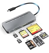 USB C Multi Card Reader, XD/MS/SD/TF/CF Type-C 5Gps High Speed 7-in-1 XD Picture Card Adapter for...