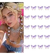 Mini Purple Butterfly Hair Clips Cute Small Hair Clips for Girls y2k Accessories Hair Accessories...