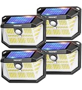 TECKNET 231 LED Solar Motion Lights Outdoor, 300° Angle & 3 Lighting Modes, PIR Motion Sensor & I...