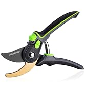 WORKPRO Bypass Pruning Shears, 9" Professional Garden Shears, Premium Steel Garden Clippers, Tita...