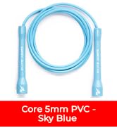 Elite Jumps Core 5mm, PVC Adjustable Skipping Rope | Durable 5mm PVC speed rope. Unbreakable hand...