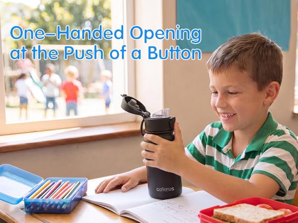Easy to open with one hand, ideal for children and students