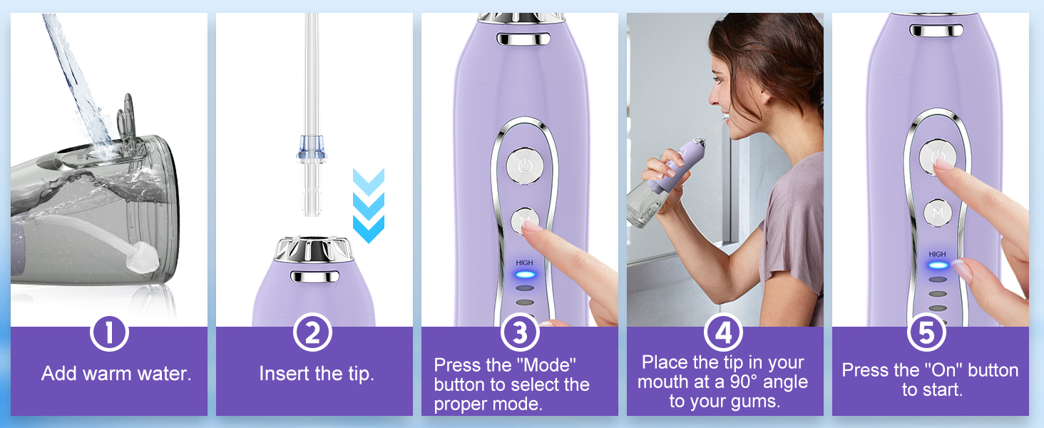 water dental flosser teeth pick