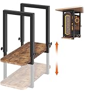 Heavy Duty Under Desk PC-Mount - Height Adjustable Under-Desk Computer CPU Holder for PC Case, Sp...