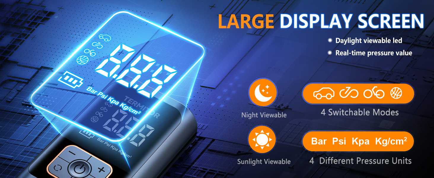 portable tire inflator for car