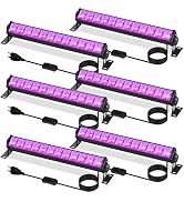 YIAYETOG 40W Black Light Bar, LED Blacklight with 6FT Cord & Switch, Black Lights for Glow Party,...