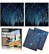 ANGSYLTH 4 Pcs Fluorescent Light Covers - 2 x 2 Feet Covers for Ceiling Lights, Magnetic Light Fi...