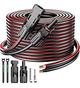 Bateria Power Solar Extension Cable 2 Conductor Wire with Waterproof Female and Male Connectors, ...