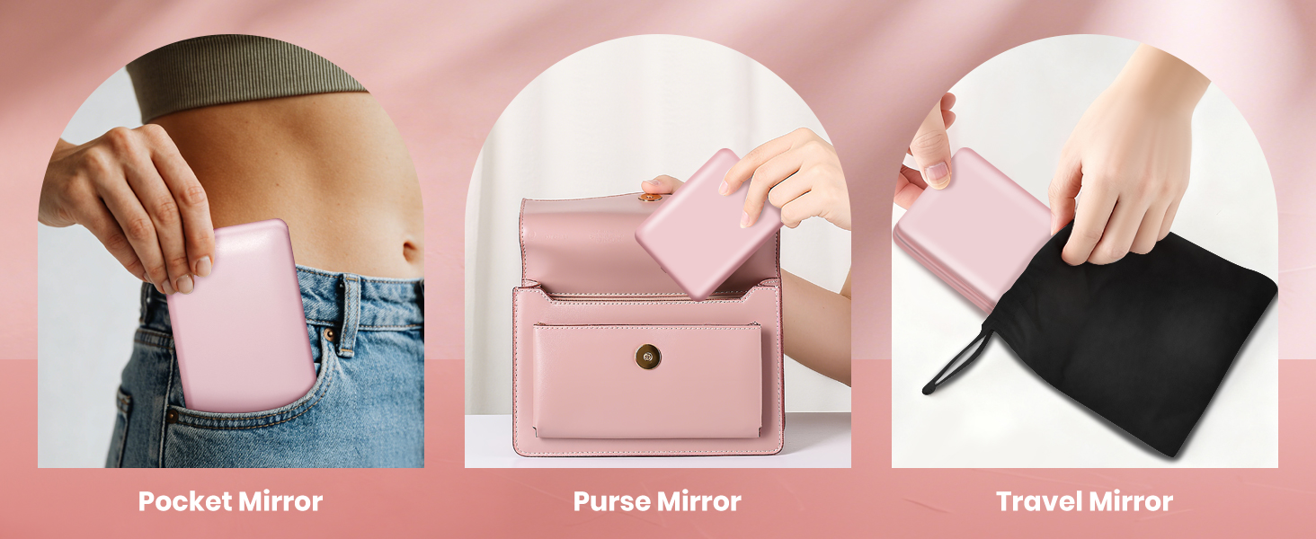 lighted mirror; women essentials
