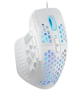 SOLAKAKA SM809 Wired Gaming Mousewith 9 Side Buttons,24000 DPI RGB Mouse for Gamer,16 Programmabl...