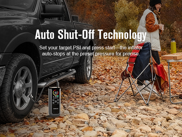 Auto Shut-off tire inflator