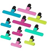 GBYMIUY Chip Bag Clips, 10 Pack Food Bag Clips, Large Bag Clips for Food Storage with Air Tight H...