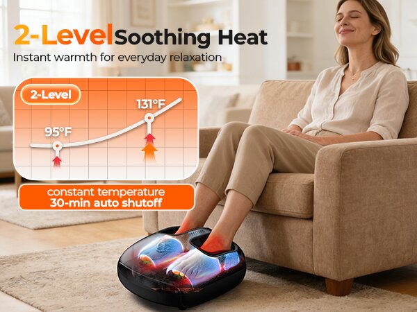 shiatsu foot massager with heat