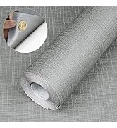 Self Adhesive Shelf Liner, Peel and Stick Drawer Liner Waterproof Contact Decor Liner with Grain ...