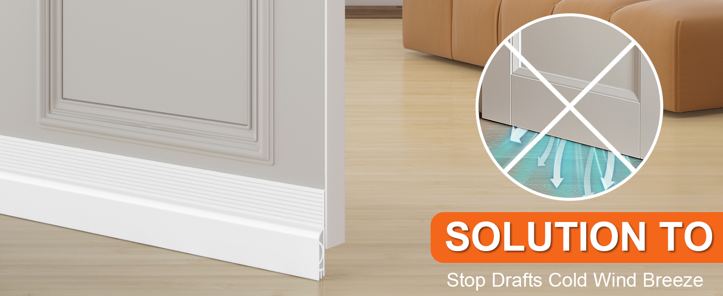 OXRQ Door Draft Stopper for Bottom of Door Applies in Autumn-Block Draft and Falling leaves