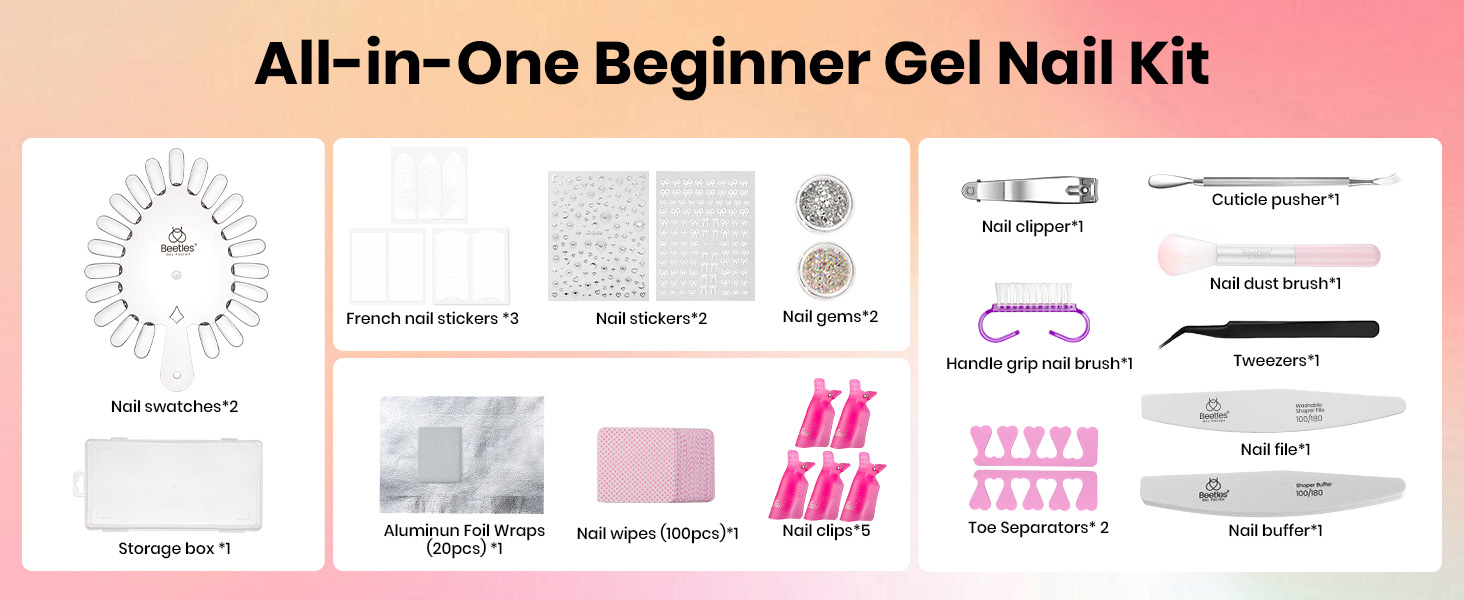 gel nail kit manicure kit