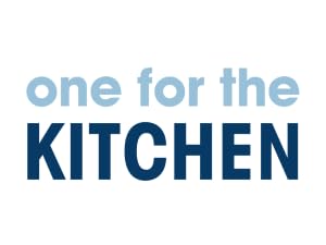 a graphic text image that says "one for the kitchen"