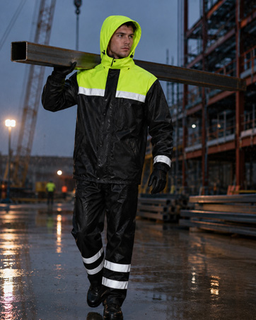 men‘s work rain suit