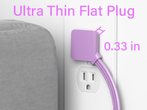 flat plug extension cord
