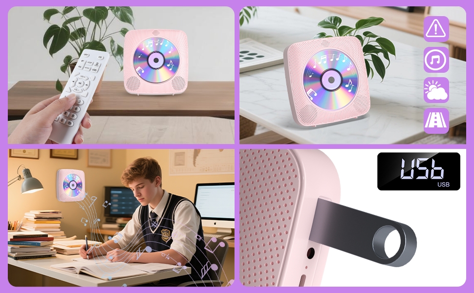 portable cd player with bluetooth