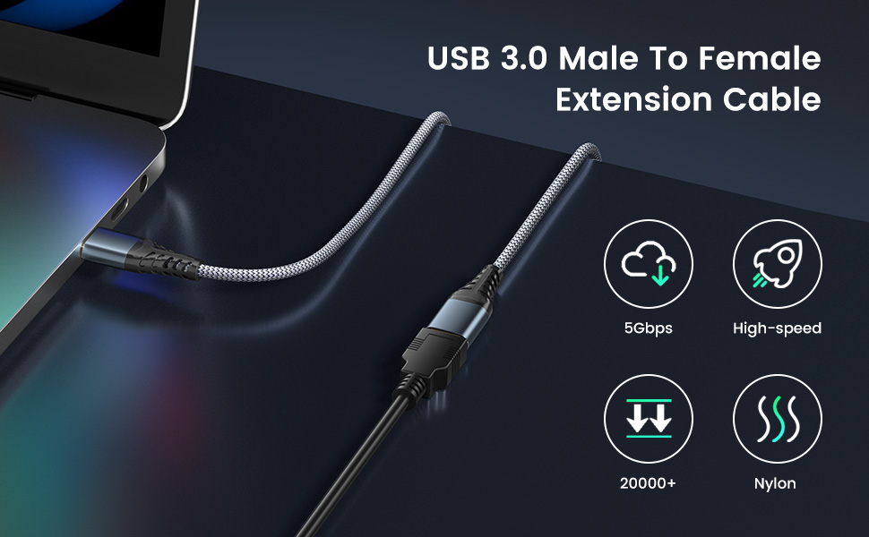 usb a male to female cable