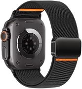 Magnetic Nylon Bands for Apple Watch Ultra 2/3 Band for Men 49mm 46mm 45mm 44mm 42mm iWatch Man,S...